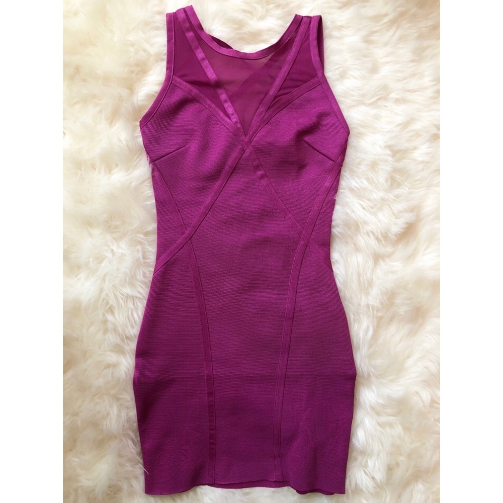 Forever 21 fuschia bandage style party dress